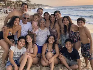 Vacaciones de verano con abuelos, tíos y primos